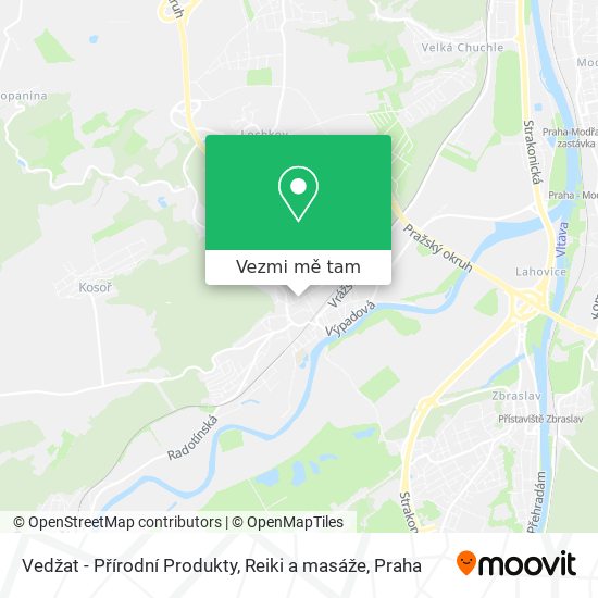 Vedžat - Přírodní Produkty, Reiki a masáže mapa