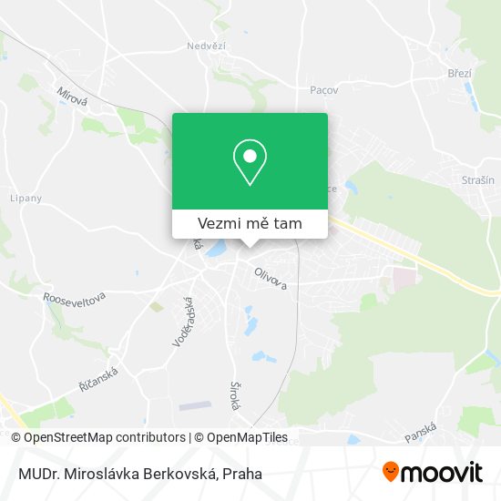 MUDr. Miroslávka Berkovská mapa
