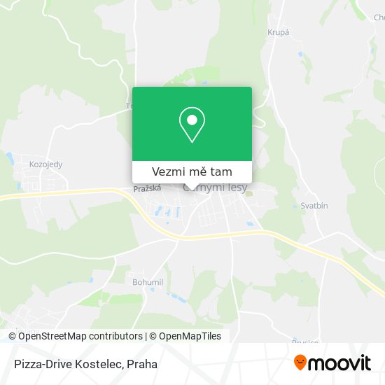 Pizza-Drive Kostelec mapa