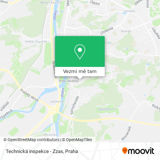 Technická inspekce - Zzas mapa