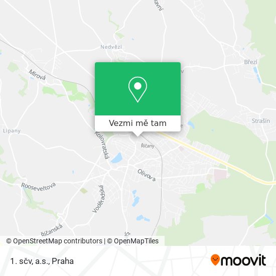 1. sčv, a.s. mapa