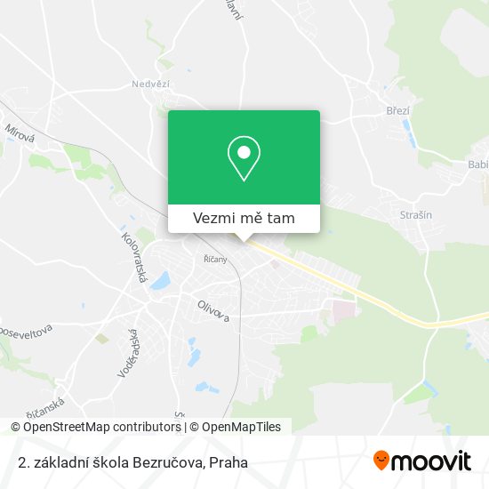2. základní škola Bezručova mapa