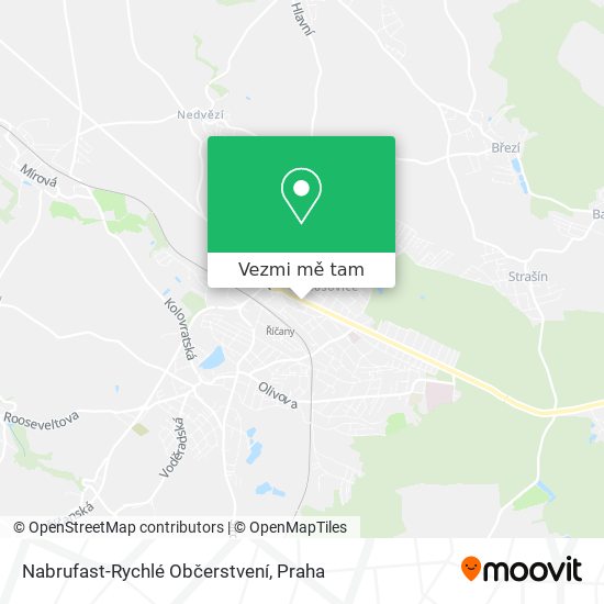 Nabrufast-Rychlé Občerstvení mapa