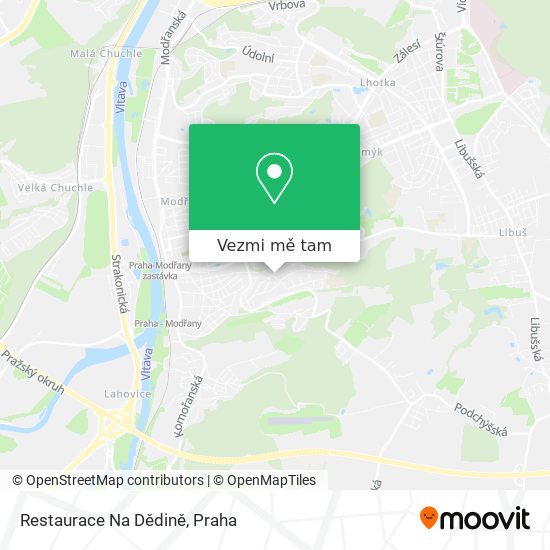 Restaurace Na Dědině mapa