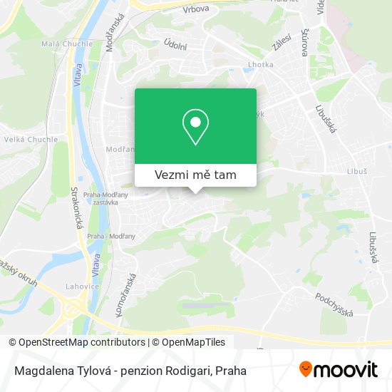Magdalena Tylová - penzion Rodigari mapa