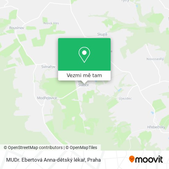 MUDr. Ebertová Anna-dětský lékař mapa