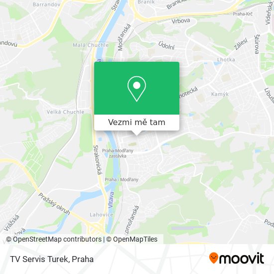 TV Servis Turek mapa