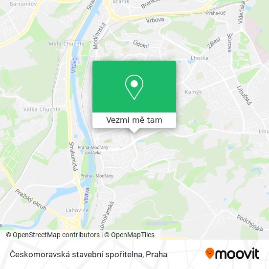 Českomoravská stavební spořitelna mapa