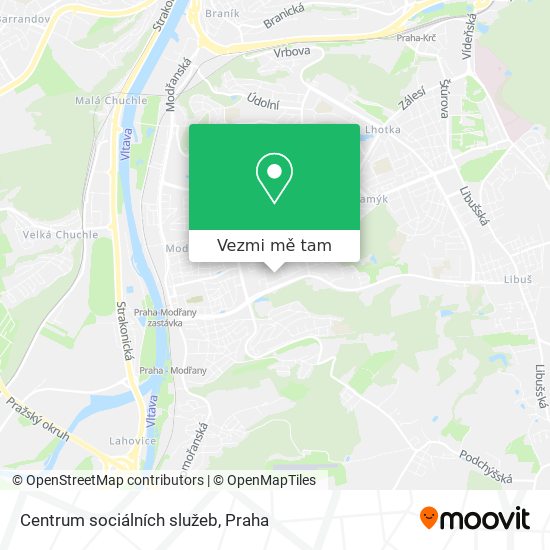 Centrum sociálních služeb mapa