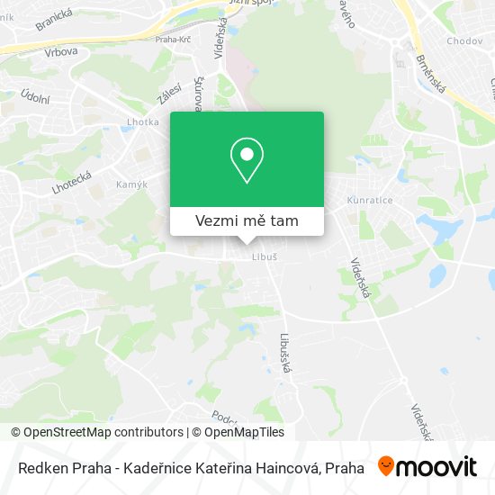 Redken Praha - Kadeřnice Kateřina Haincová mapa