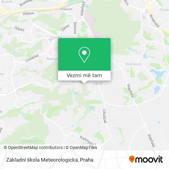 Základní škola Meteorologická mapa