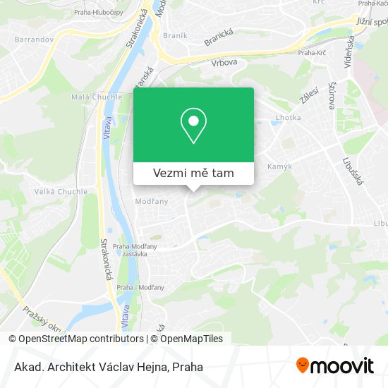 Akad. Architekt Václav Hejna mapa