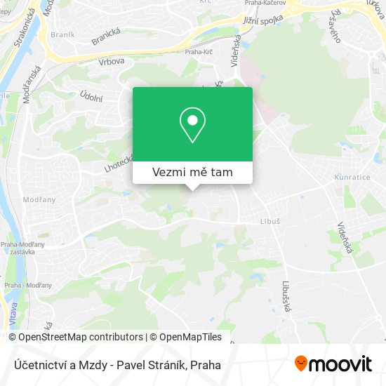 Účetnictví a Mzdy - Pavel Stráník mapa