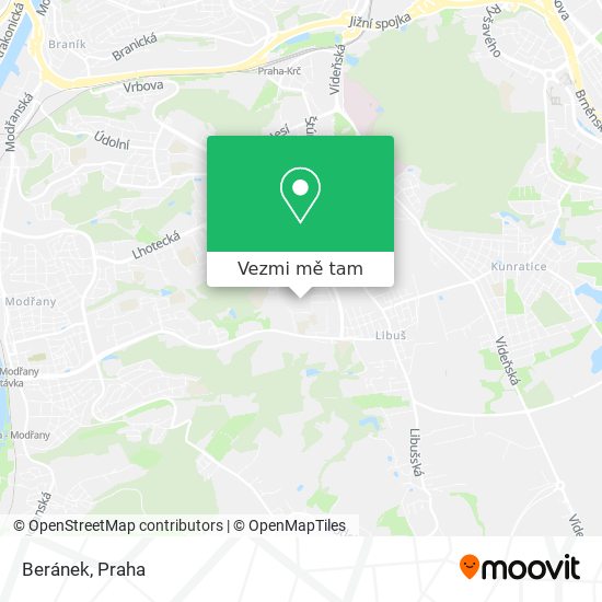 Beránek mapa