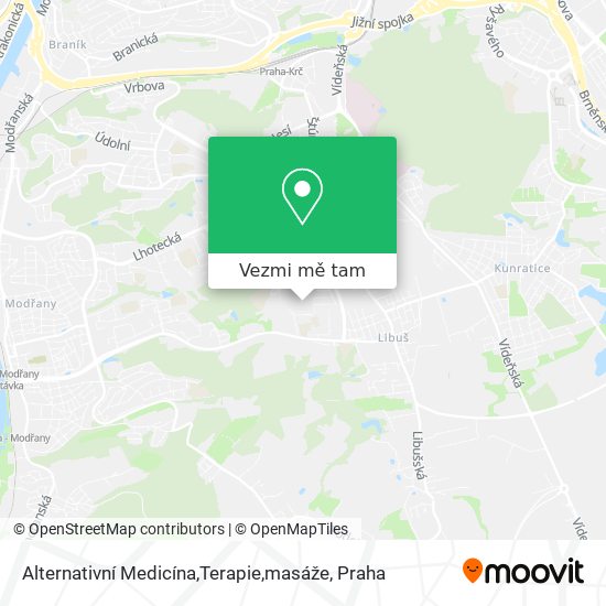 Alternativní Medicína,Terapie,masáže mapa