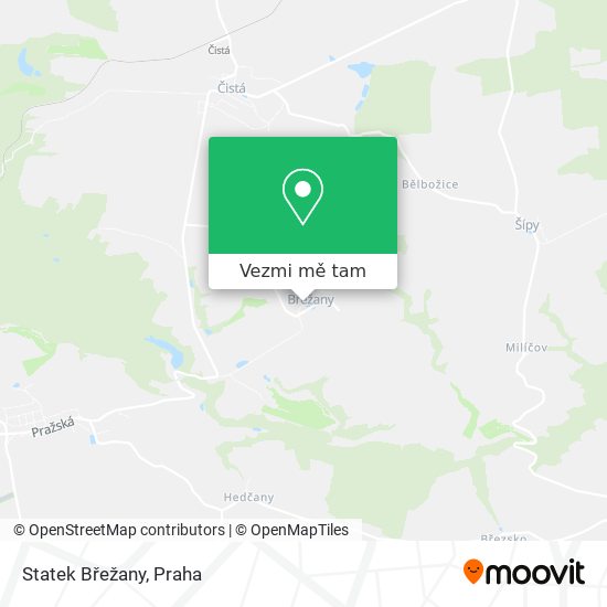 Statek Břežany mapa