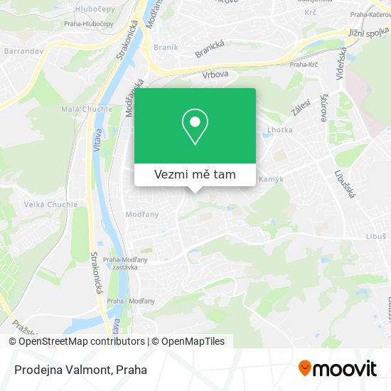 Prodejna Valmont mapa