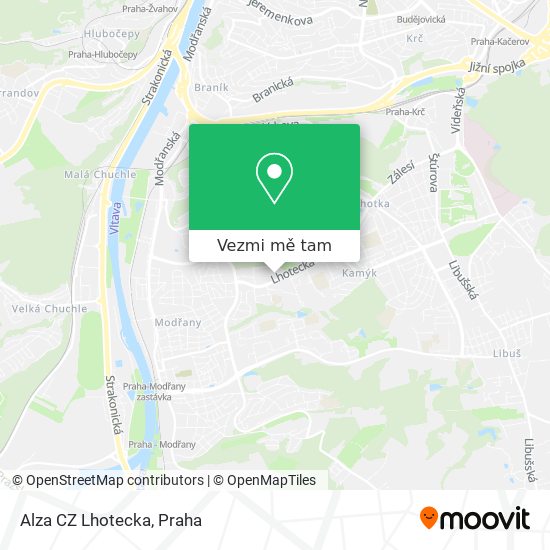 Alza CZ Lhotecka mapa