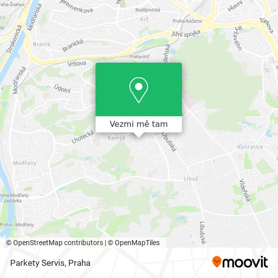 Parkety Servis mapa