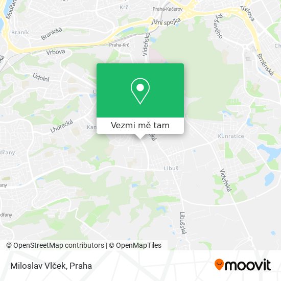 Miloslav Vlček mapa