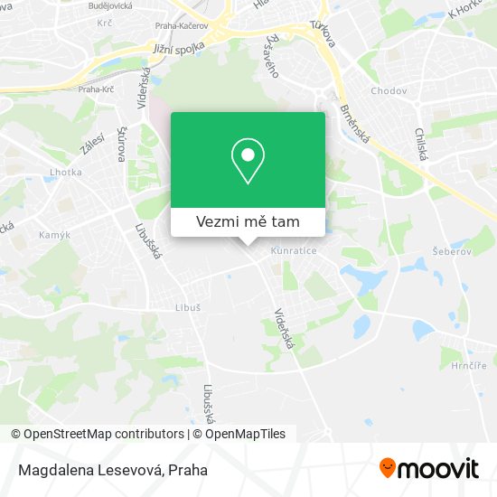 Magdalena Lesevová mapa