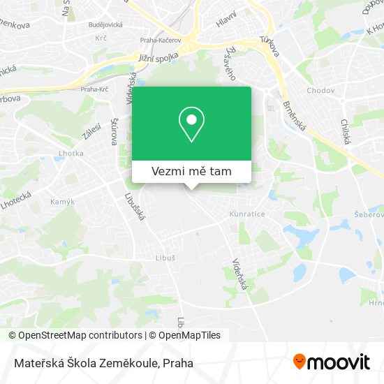 Mateřská Škola Zeměkoule mapa