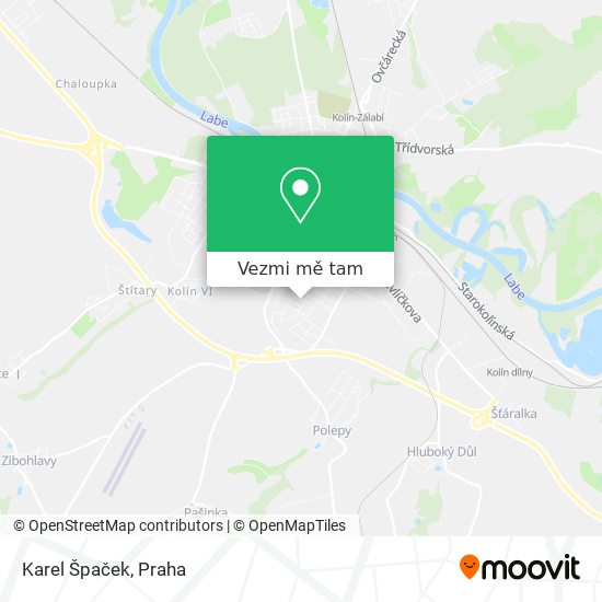 Karel Špaček mapa