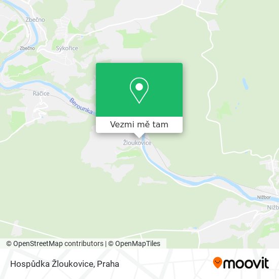 Hospůdka Žloukovice mapa