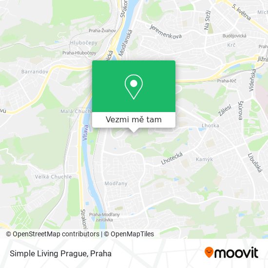Simple Living Prague mapa