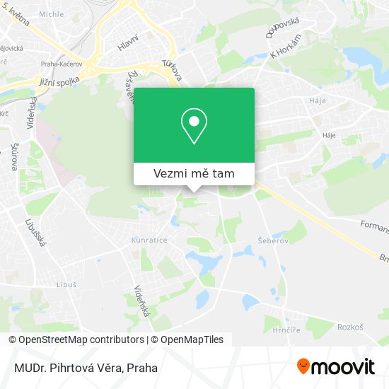MUDr. Pihrtová Věra mapa