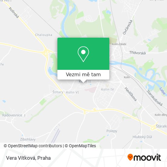Vera Vítková mapa