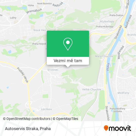 Autoservis Straka mapa