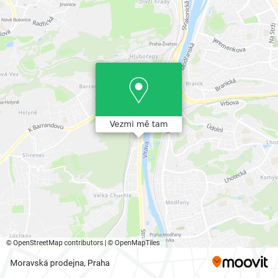 Moravská prodejna mapa