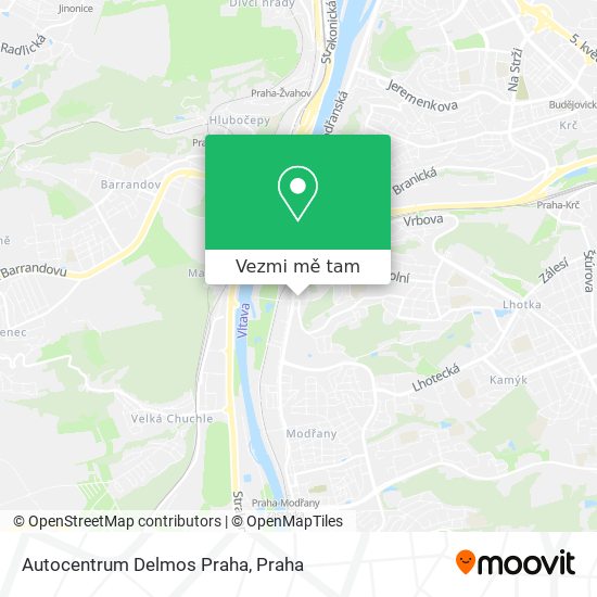 Autocentrum Delmos Praha mapa