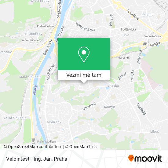 Velointest - Ing. Jan mapa