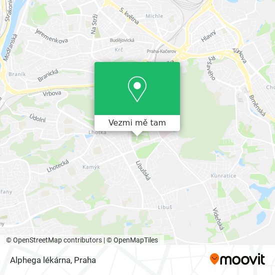 Alphega lékárna mapa