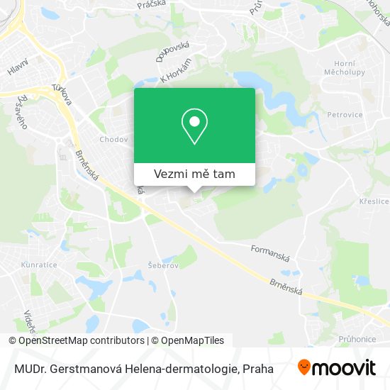 MUDr. Gerstmanová Helena-dermatologie mapa