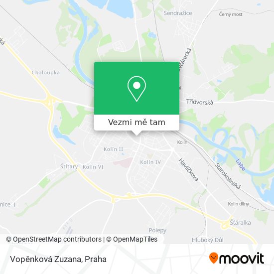 Vopěnková Zuzana mapa