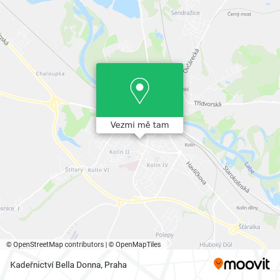 Kadeřnictví Bella Donna mapa