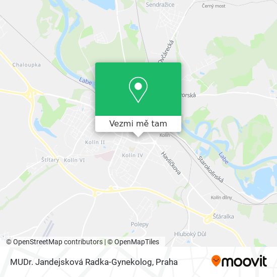 MUDr. Jandejsková Radka-Gynekolog mapa