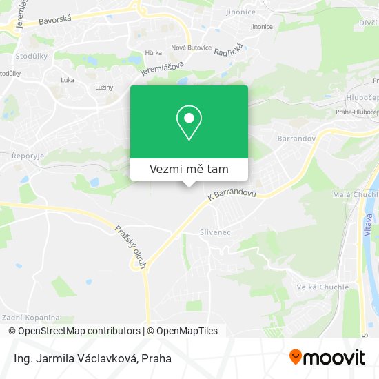 Ing. Jarmila Václavková mapa