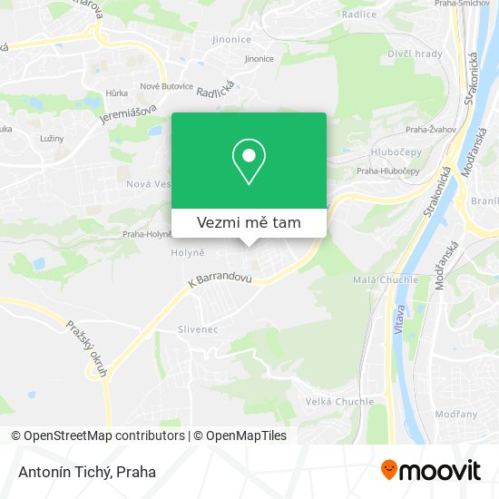 Antonín Tichý mapa