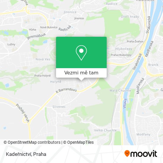 Kadeřnictví mapa
