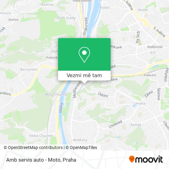 Amb servis auto - Moto mapa
