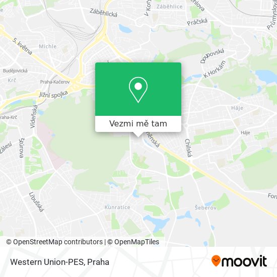 Western Union-PES mapa