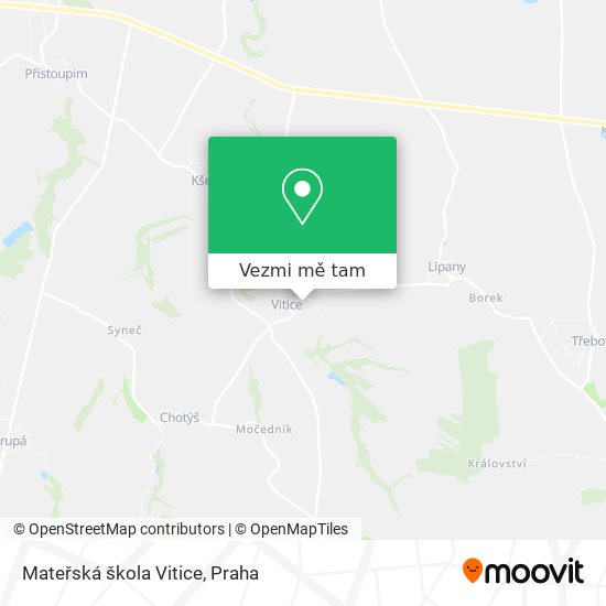 Mateřská škola Vitice mapa