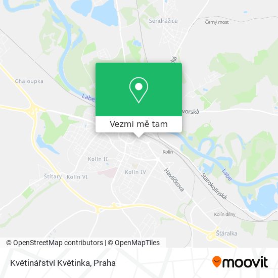 Květinářství Květinka mapa