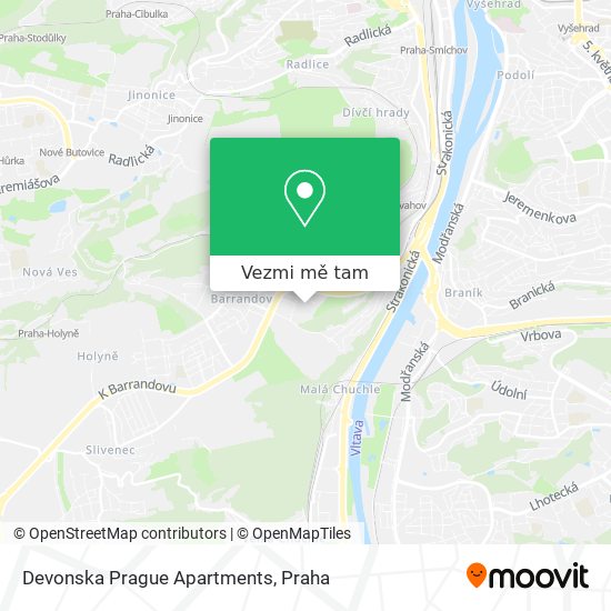 Devonska Prague Apartments mapa