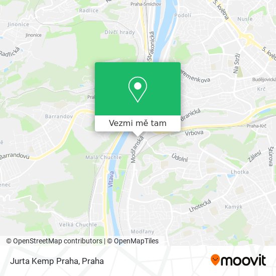 Jurta Kemp Praha mapa