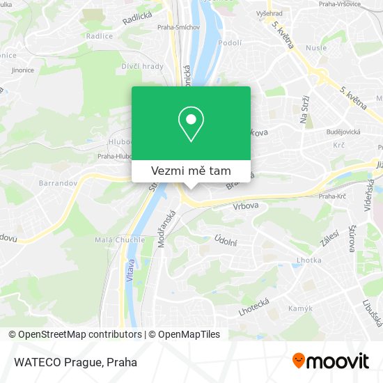 WATECO Prague mapa